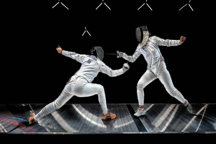 BERTIN J-Claude  - Stars de l'escrime - Médaille d'argent PSA Silver medal